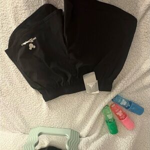 Disney Black Elastic Shorts